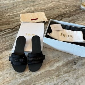 Dior Revolution Slides Black Camo.  Size 37.